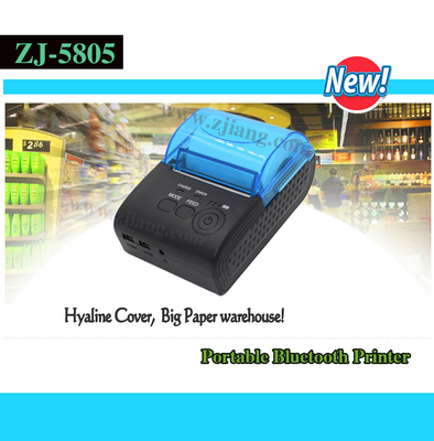 Imprimante thermique de Mini Portable Waybill Printer Bluetooth 58mm ZJ-5805