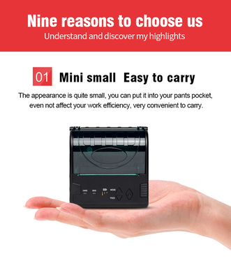 Imprimante mobile sans fil 3inch de Portable Bluetooth Pos d'imprimante thermique d'ODM