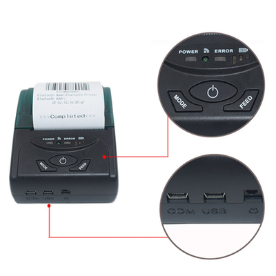 impression portative sans fil de reçu de Bluetooth Mini For Code QR d'imprimante thermique d'imprimantes de 58mm