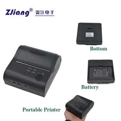impression de code de Bluetooth Mini Thermal Printer For Barcode Qr du label 3inch de 80mm