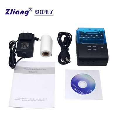 Imprimante portative d'IOS Wifi d'Android de petite imprimante sans fil de voyage de Zijiang 58mm