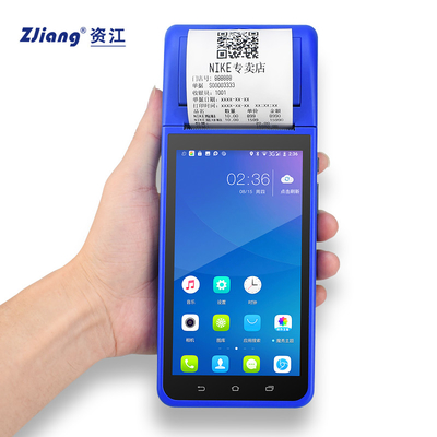 Android 8.1 PDA POS terminal mobile tenu dans la main mini avec imprimante 58mm