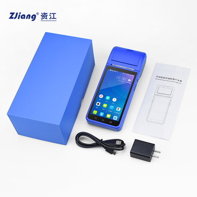 Android 8.1 PDA POS terminal mobile tenu dans la main mini avec imprimante 58mm